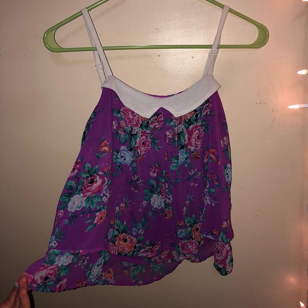 Flowy Chiffon Crop Top